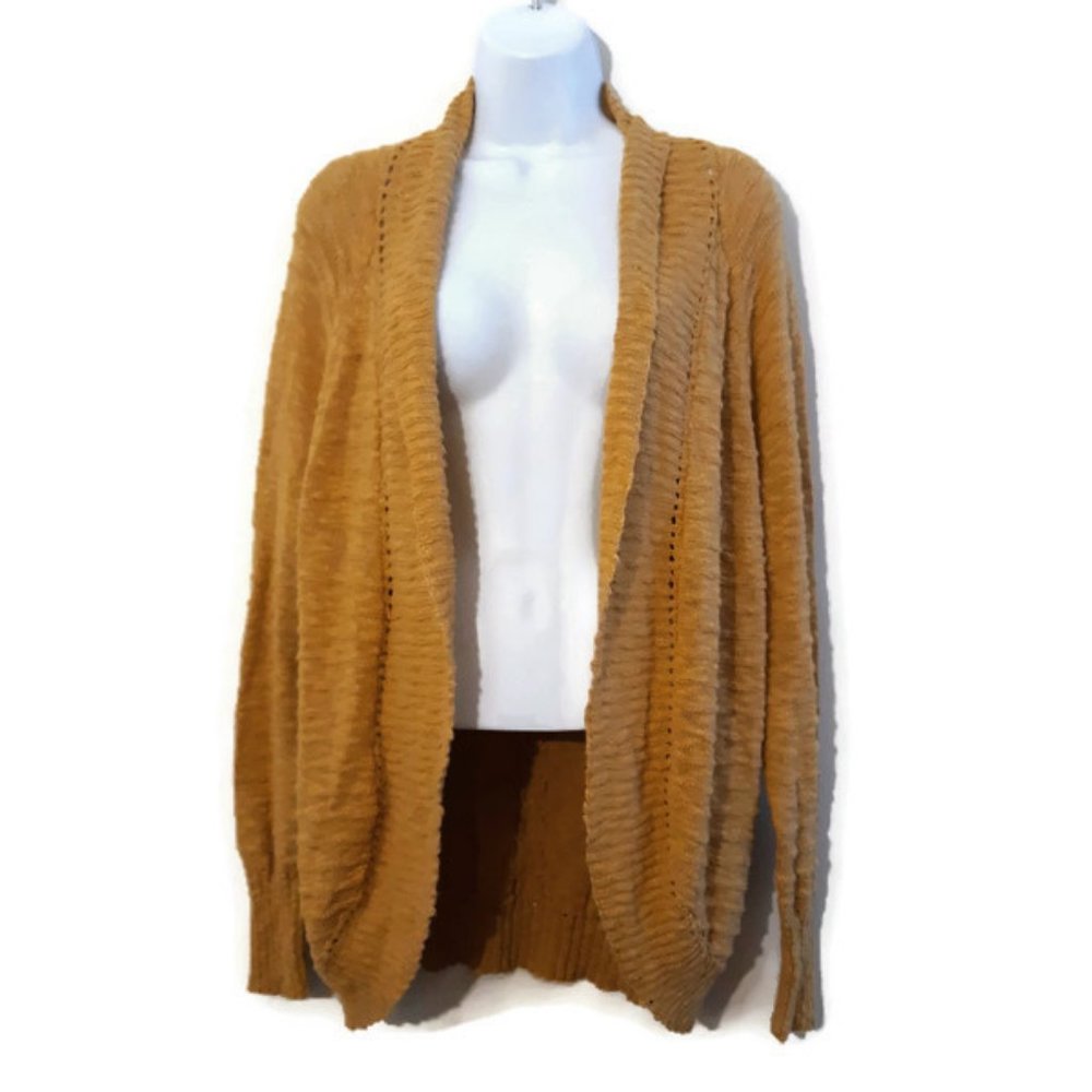 Roxy "LET'S GO ANYWHERE"  M Brown Open Sweater
